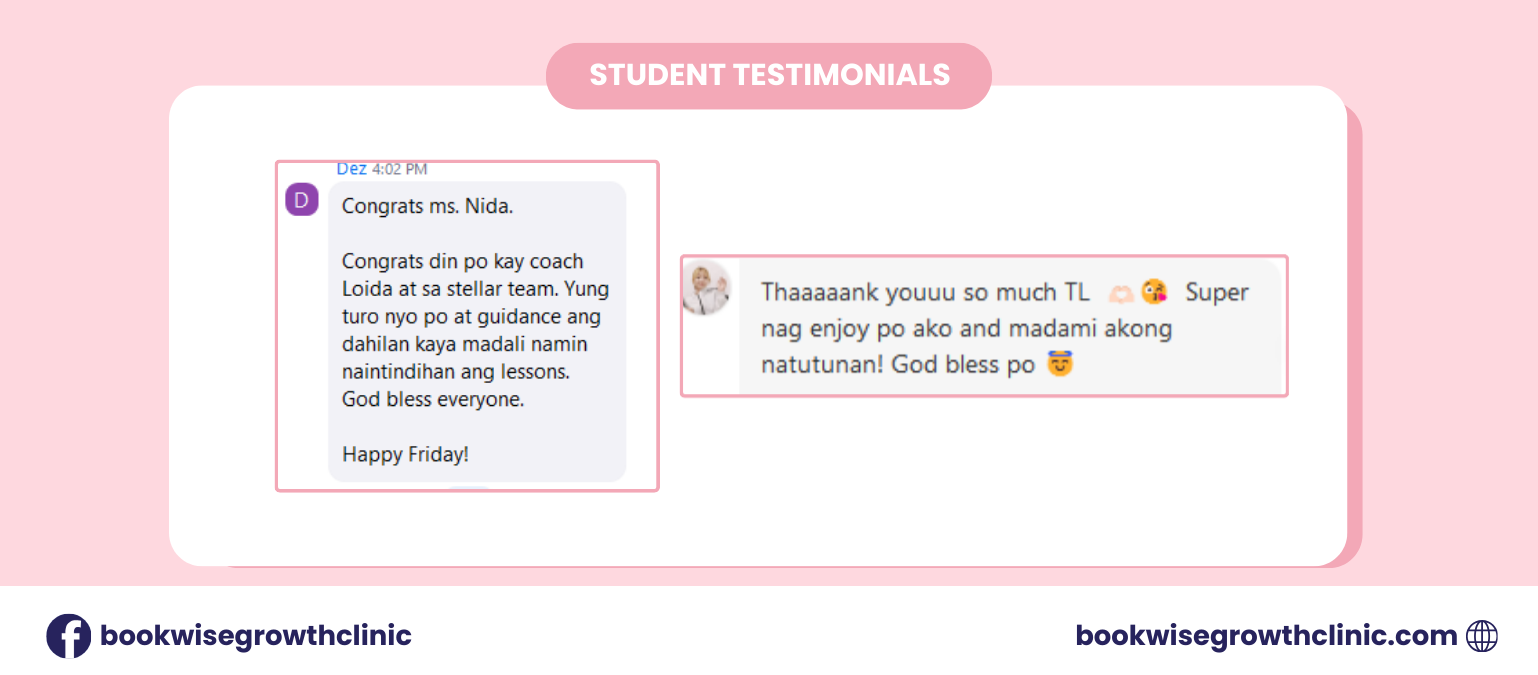 STUDENT TESTIMONIALS 3