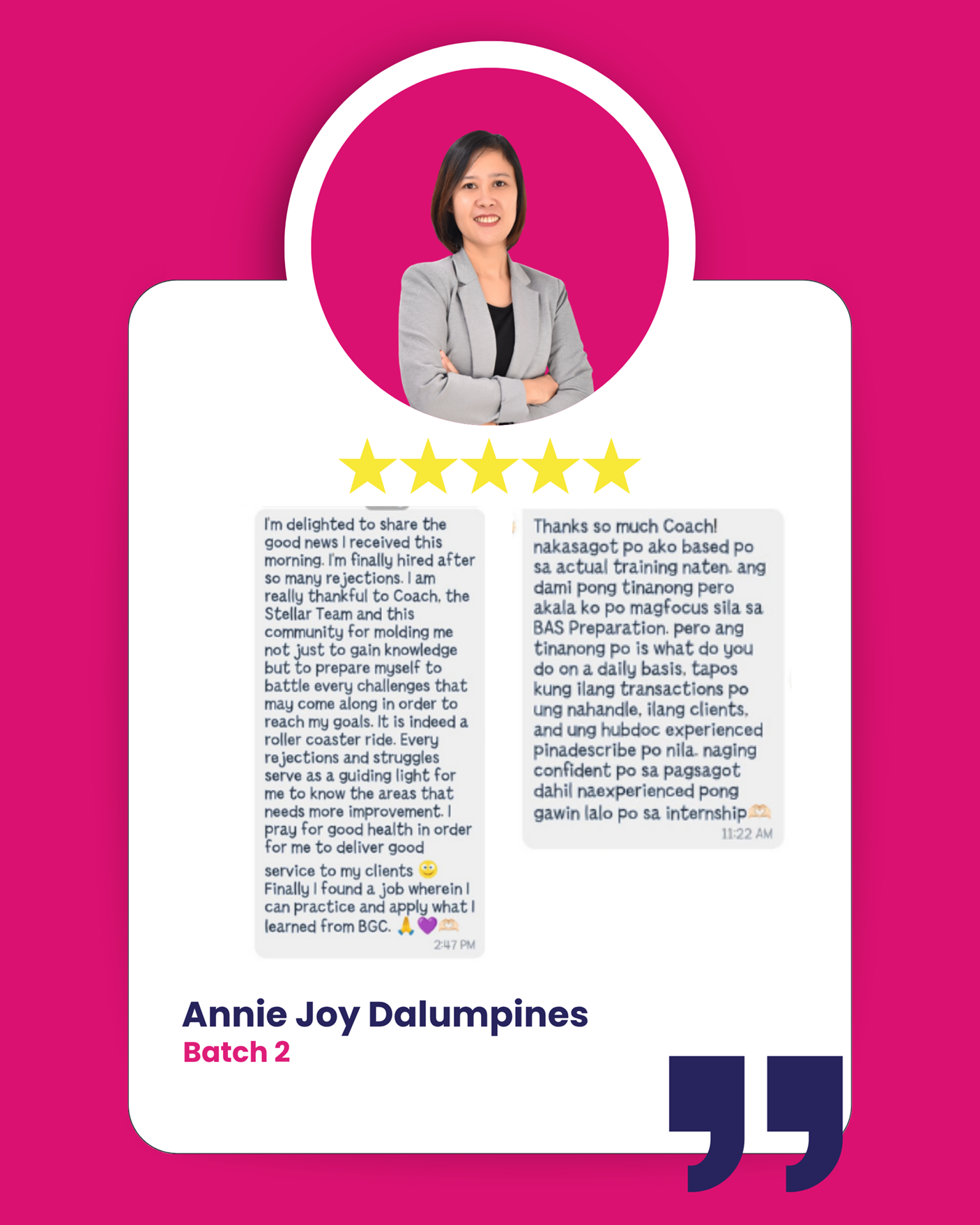 Annie Joy Dalumpines