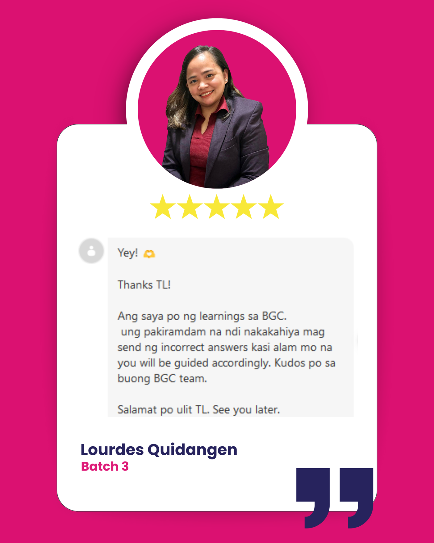 Lourdes Quidangen